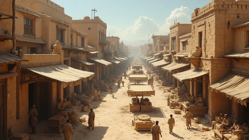 Ancient city marketplace