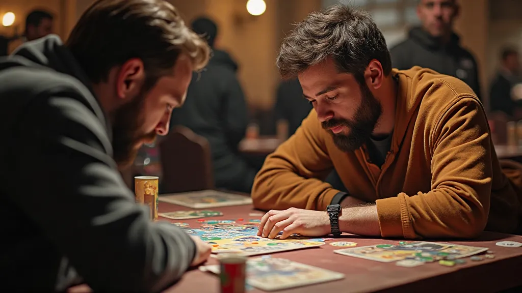 Two players playing 7 Wonders Duel